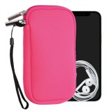 Husa Universala pentru telefon L - 6,5 inch, Neopren, Roz, 46188.3.77