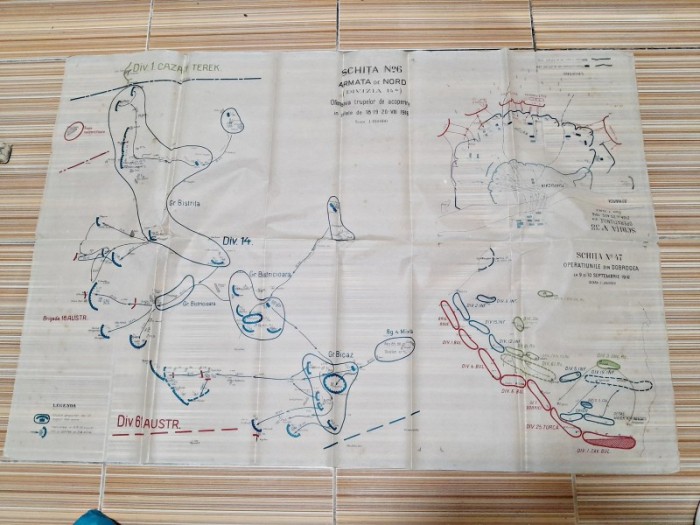 Harta. Schita nr.6 si nr.47 primul razboi mondial, detalii in descriere