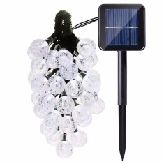 Instalatie luminoasa cu incarcare solara, bila cristal mare 50 LED-uri lumina