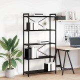 VidaXL Bibliotecă Stejar negru 80 x 30 x 153 cm Lemn compozit