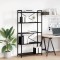 vidaXL Bibliotecă Stejar negru 80 x 30 x 153 cm Lemn compozit 868413