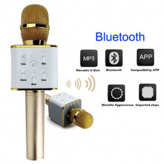 Microfon wireless karaoke profesional cu boxe si bluetooth foto