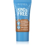 Rimmel Kind &amp; Free machiaj ușor de hidratare culoare 400 Natural Beige 30 ml