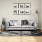 Covor pufos &quot;PAMPLONA&quot; fire &icirc;nalte negru/crem modern 140x200 cm