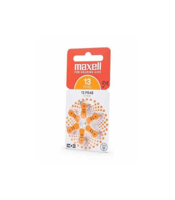 Baterii pentru aparat auditiv Maxell PR48 ZA13 6buc/blister