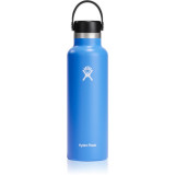 Hydro Flask Standard Mouth Flex Cap sticlă termos culoare Blue 621 ml