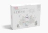 Set de constructie magnetic, 108 piese, Magnetic Tiles, multicolore de forme geometrice diferite, 2D, 3D