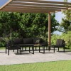 Gossi set mobilier de gradina cu perne, 6 piese, antracit, aluminiu