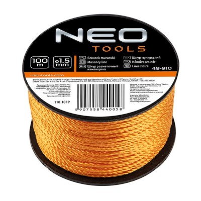 Sfoara de zidarie 100m Neo Tools 49-910 HardWork ToolsRange foto