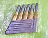 F865-Set 5 Cartuse colectie dezactivate 1 razboi mondial in rastelul original marcate CR si anii intre 1915-1918.