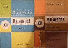 Pachet manuale Algebra si Analiza matematica, cls. a XII-a, 1979 foto