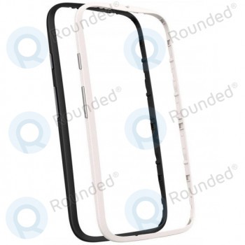 Motorola Moto E2, Moto E 2nd Gen. Bumper duo pack negru/alb ASMSTBNDBLKWH-M foto