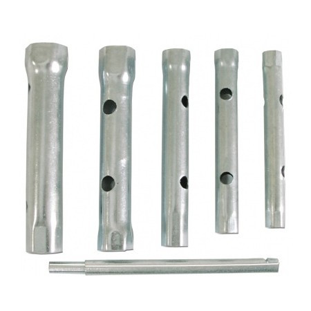 Set chei tubulare duble cu tija operare 6-22mm - 10 piese