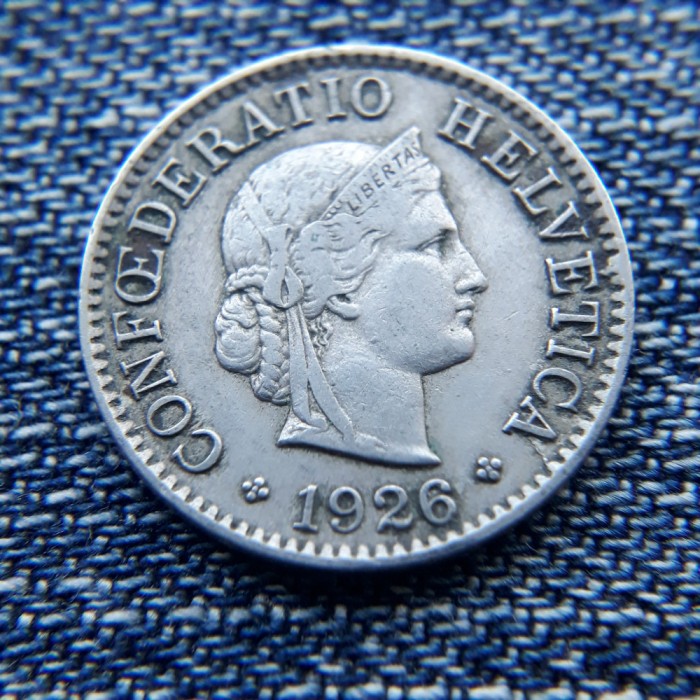 3m - 5 Rappen 1926 Elvetia