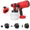 Pistol de Vopsit Electric APF?, Autonom Portabil fara Fir cu 2 Acumulatori compatibil MAKITA, ROSU