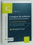 CULEGERE DE SUBIECTE DATE LA CONCURSURI SI EXAMENE , PROCEDURA CIVILA de MADALINA DINU , 2018 * PREZINTA SEMNE DE UZURA