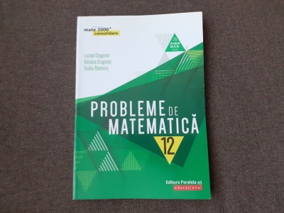 PROBLEME DE MATEMATICA PENTRU CLASA A XII A LUCIAN DRAGOMIR OVIDIU BADESCU foto
