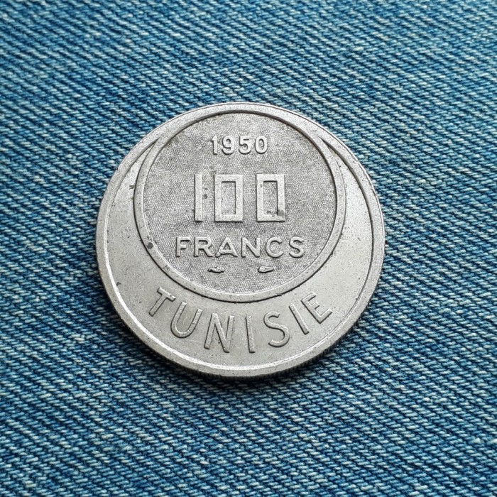 1i - 100 Francs 1950 Tunisia / Tunisie