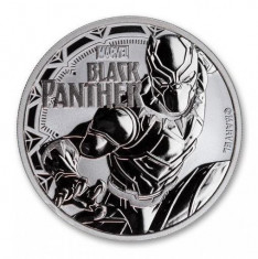 Moneda argint 999 lingou, Black Panter Marvel 1 uncie = 31 grame foto