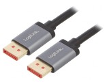 Cablu DisplayPort 1.4 1m Negru Aluminiu