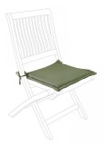Cumpara ieftin Set 4 perne scaune textil verde Olefin 42x42x3 cm