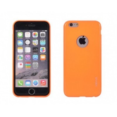 Husa Jelly Ultra Slim Sam G920 Galaxy S6 Orange Flourescent foto