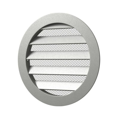 Grila ventilatie rotunda &amp;Oslash;160mm exterior &amp;Oslash;185mm, Aluminiu foto