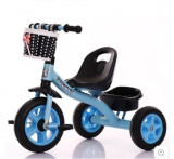 Tricicleta copii cu cosulet - Albastru, Oem