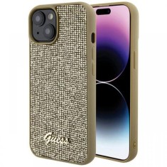 Guess Husa Square Mirror Script Logo iPhone 15 Auriu