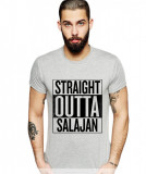 Cumpara ieftin Tricou barbati gri cu text negru - Straight Outta Salajan - L, THEICONIC