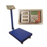 Cantar electronic industrial, maxim 150 kg, display led, otel, albastru