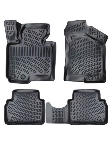Set covorase auto din cauciuc tip tavita pentru Hyundai IX35 2009-2015, Tucson II 2010-2015