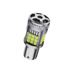 Bec LED Marsarier P21W / BA15S / 1156, DRL Lumini de Zi, 30W, 2800LM, 6000K Alb Rece, 36 SMD 3030, Ventilator Integrat, Canbus Integrat, fara eroare d