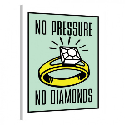 Tablou Canvas, Tablofy, Pressure Makes Diamonds &amp;middot; Monopoly Edition, Printat Digital, 90 &amp;times; 120 cm foto