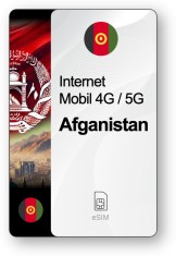 eSIM Internet Afganistan, valabil 7 zile, trafic 1 GB, Standard foto