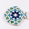 Platou tip pește din ceramică | albastru turcoaz
