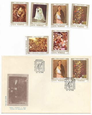 Romania (169) - Tablouri impuscate in timpul Revolutiei decembrie 1989,1990,lot foto