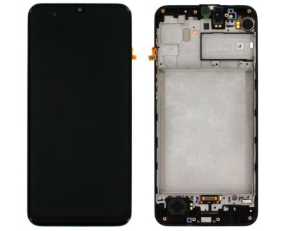 Display Samsung Galaxy M31 M315 Display Service Pack Black Negru foto