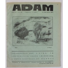 ADAM , REVISTA , redactor I. LUDO , NR. 46 , 1932