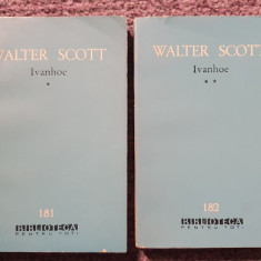 Ivanhoe, Walter Scott, vol I si II, BPT 1963, stare buna
