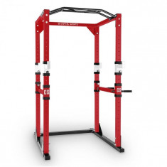 Capital Sports Tremendour Putere alb Rack Homegym o?el ro?u foto