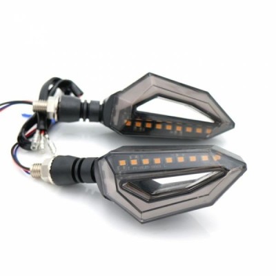 9 LED Motociclete ATV Lumini Semnalizatoare DRL Galben Alb 12v foto