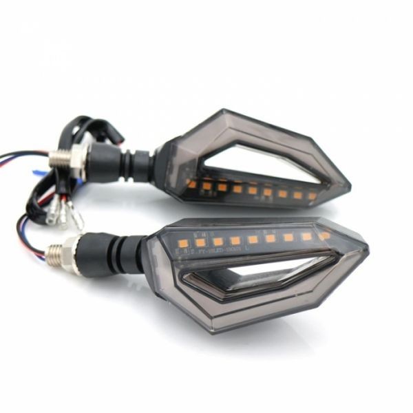 9 LED Motociclete ATV Lumini Semnalizatoare DRL Galben Alb 12v
