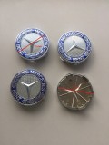 Capace Jante Mercedes 75mm Albastru - Set 4 Bucati - Accesorii Auto