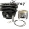 Kit cilindru drujba Husqvarna 362, 365 Hyway &Oslash; 48 mm (piston placat cu teflon)