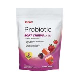 Gnc Probiotic Soft Chews With Fiber, Probiotice Caramele Cu Fibre, Cu Aroma De