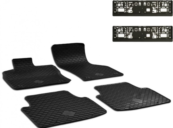 Set Covorase Auto Cauciuc Umbrella Pentru Skoda Octavia Iii (2013-2019), Octavia Iv (Inclusiv Hybrid) (2020-), Cupra Formentor (2020-) + Suport Numar