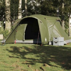 vidaXL Cort de familie cupolă 6 persoane verde măsliniu impermeabil 4009464
