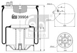 FEBI BILSTEIN 39904 Burduf, suspensie pneumatica