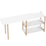 HOMCOM Birou pentru Computer cu Rafturi, 150,2 cm | Aosom Romania